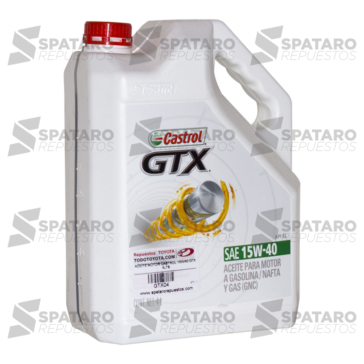 ACEITE DE MOTOR CASTROL 10W40 SEMISINTETICO X 1LT – Repuestos Toyota