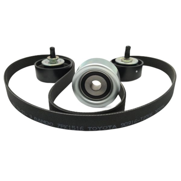 001KIT0515OR-001 KIT CORREA MULTIVIA Original + POLEAS AUXILIAR HILUX 2005-2015 - Imagen 1