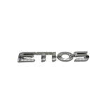 EMBLEMA DE BAUL LEYENDA "ETIOS" 2013-2023 Original S/caja