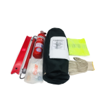 KIT REGLAMENTARIO DE AUXILIO /MATAFUEGO  VEHICULO 7 PIEZAS ALTERNATIVO