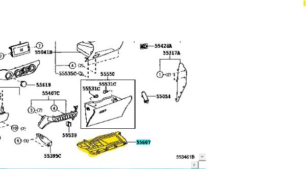 TAPA DE MOTOR CALEFACCION HILUX 2016-2021 REVO Original - Imagen 1