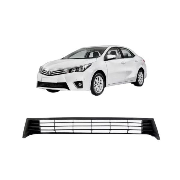 1_638415401346586788 REJILLA DE PARAGOLPE COROLLA 2017-2019 XLI-XEI NEGRA OPACA Original - Imagen 1