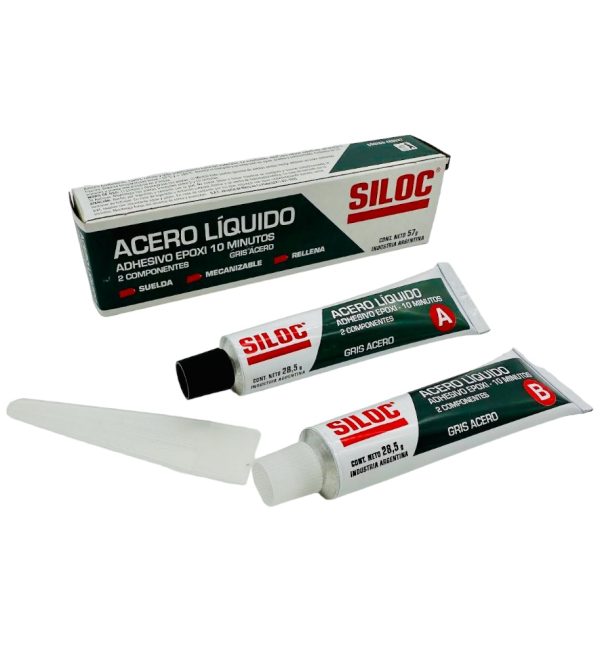 PEGAMENTO ACERO LIQUIDO 10 MIN 57 GRS SILOC - Imagen 1