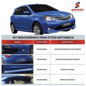 KIT TRD COMPLETO DEPORTIVO ETIOS 2013-2016 ORIGINAL