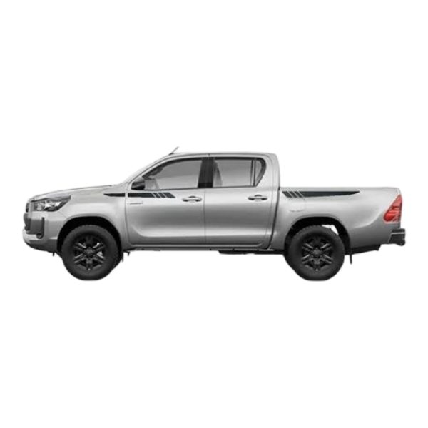 CALCO JUEGO DE FRANJAS HILUX 2021.... NEGRO  (son 4 dos de cada lado) Aternativas - Imagen 1