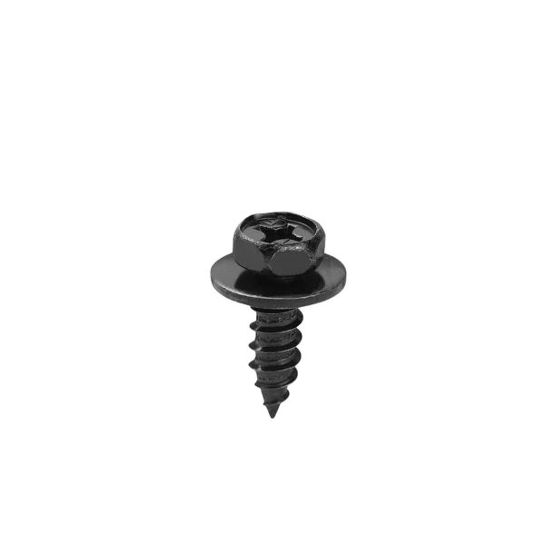1_638761742578722874 JUEGO X 10 TORNILLO-BULON NEGRO CABEZA HEXAGONAL TOYOTA ORIGINAL - Imagen 1