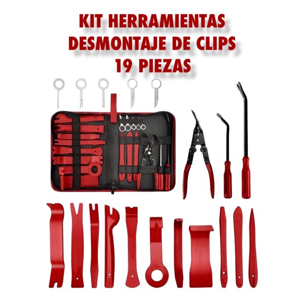 KIT HERRAMIENTAS SACA CLIPS 19 PIEZAS CON ESTUCHE SPT - Imagen 1