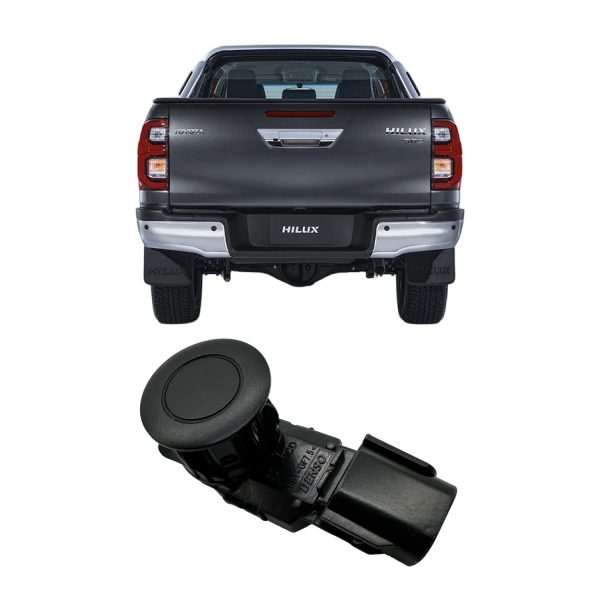 1_638849868524992292 SENSOR ESTACIONAMIENTO PARAGOLPE TRASERO HILUX-SW4 2021-2026 / RAV4 2013-2016 *NEGRO MATE* SPT - Imagen 1