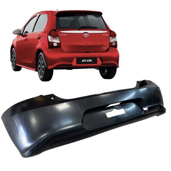 1_638923382534345224 PARAGOLPE TRASERO ETIOS 2017-2024 5 PUERTAS Original - Imagen 1