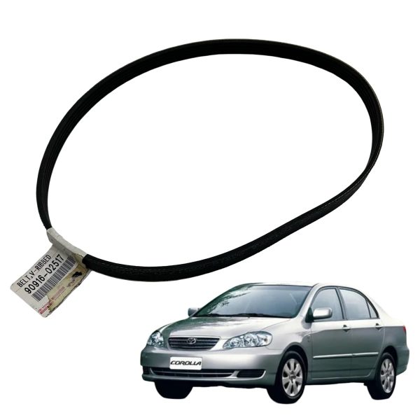 1_638924922753858119 CORREA ALTERNADOR COROLLA 1CD 2002-2008 DIESEL Original - Imagen 1