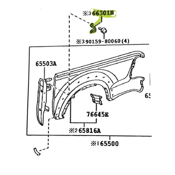 GANCHO PARA SOGA HILUX 2005-2023 VIGO Original - Imagen 2