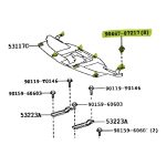 JUEGO X 8 CLIP DE PLASTICO RADIADOR HILUX-SW4 2016-2023 Taiwan - Imagen 2