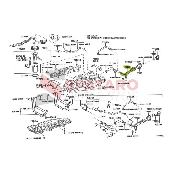 CAÑO TANQUE COMBUSTIBLE  HILUX 2005-2015 VIGO - Imagen 2