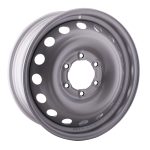 LLANTA DE CHAPA TOYOTA HILUX 2016 AL 2018 17X6 GRIS CLARO DX ORIGINAL - Imagen 2