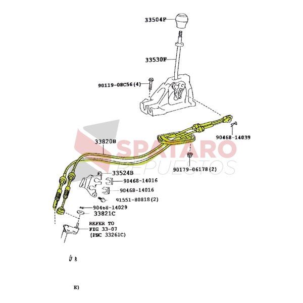 CABLE CONTROL CAMBIOS CAJA  ETIOS 2013-2015 NACIONAL - Imagen 2