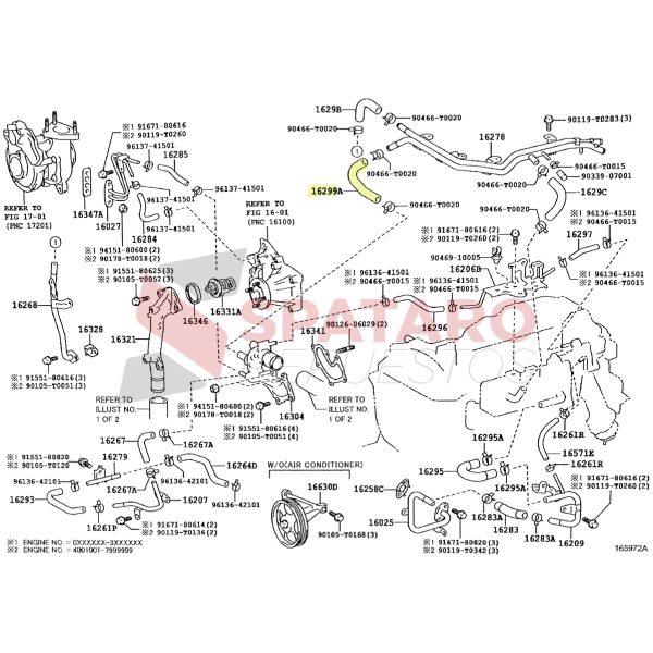 MANGUERA DE CAÑO AGUA HILUX 2016-2023 REVO - Imagen 2