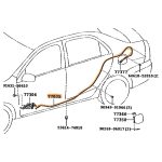 CABLE TAPA TANQUE COMBUSTIBLE ETIOS 4 PUERTAS ORIGINAL - Imagen 2