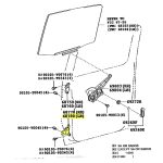 BISAGRA DE PUERTA TRASERA IZQUIERDA HILUX 2005-2015 INFERIOR - Imagen 2