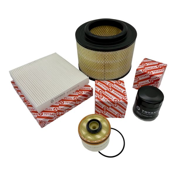 KIT FILTROS HILUX-SW4 2005-2015 AIRE ACEITE COMB. ANTIPOLEN COMUN TOYAKO - Imagen 2