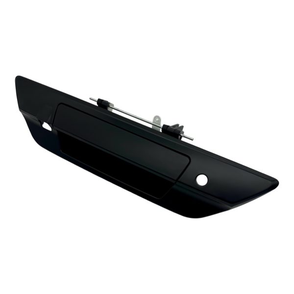 MANIJA DE PORTON NEGRA  HILUX 2016-2023 C/D SRX CON AGUJERO CAMARA Y LLAVE SPT - Imagen 2