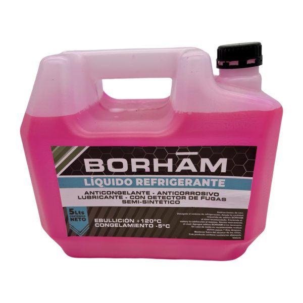 LIQUIDO REFRIGERANTE *ROJO X 5 LITROS* YA DILUIDO  BORHAM - Imagen 2