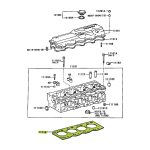 JUNTA DE TAPA DE CILINDROS TOYOTA HILUX 2001-2004 5L SIN TURBO 1.45mm - Imagen 2