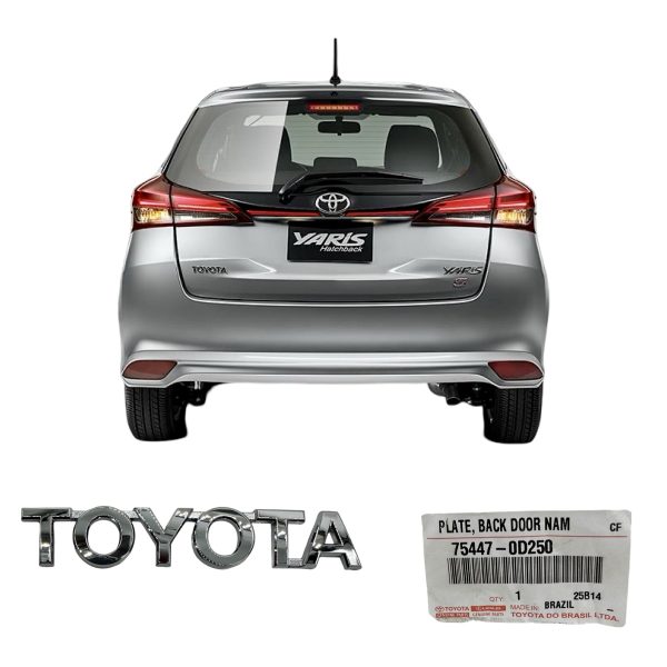EMBLEMA PORTON "TOYOTA" YARIS 2019-2024 - Imagen 2