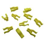 JUEGO X 10 CLIP DE TABLERO HILUX-SW4 2005-2015 AMARILLO SPT - Imagen 2