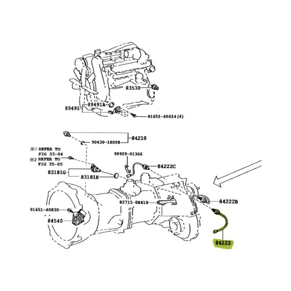INTERRUPTOR DOBLE HILUX 2005-2015 // RUNNER -VER CHASIS- ORIGINAL - Imagen 3