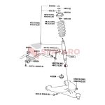 BUJE AMORTIGUADOR DEL HILUX-SW4  2005-2015 TODAS *INFERIOR OJO* - Imagen 3