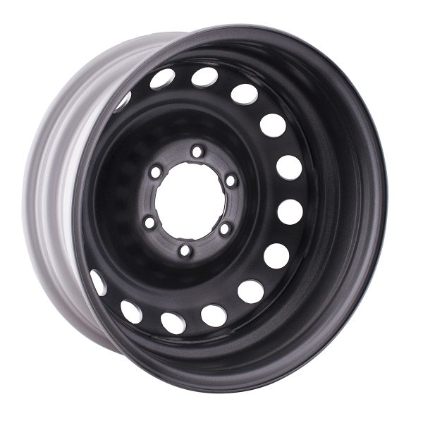 LLANTA DE CHAPA TOYOTA HILUX 2016 AL 2018 17X6 GRIS CLARO DX ORIGINAL - Imagen 3