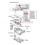 RELAY DE ARRANQUE HILUX-SW4 2005-2023 **VA FUSIBLERA INTERIOR** VIGO-REVO ORIGINAL - Imagen 3