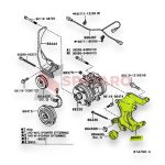 SOPORTE Y POLEA ANTIVIBRADOR AIRE HILUX 1992-2004 2.8-3L/3.0-5L - Imagen 3