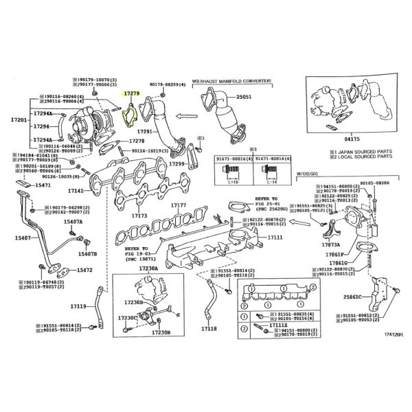 JUNTA TURBO/MOTOR HILUX 2005-2015 2.5 2KD ORIGINAL - Imagen 3