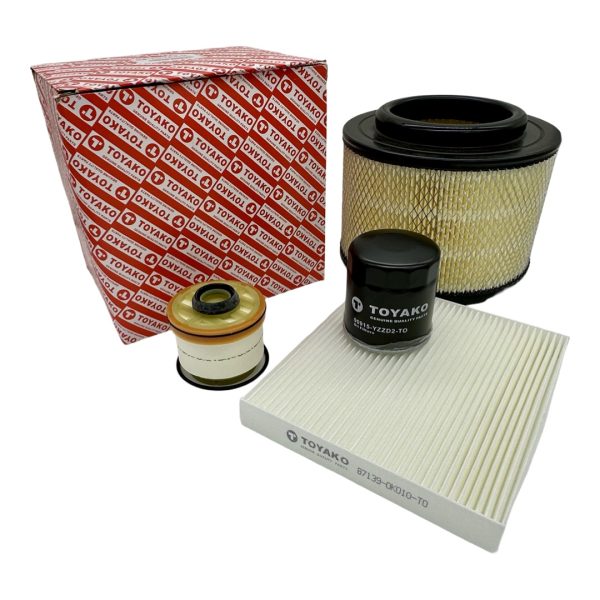 KIT FILTROS HILUX-SW4 2005-2015 AIRE ACEITE COMB. ANTIPOLEN COMUN TOYAKO - Imagen 3