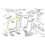 BURLETE PUERTA DEL HILUX 2005-2015  DOBLE CABINA  IZQUIERDO " VA EN CARROCERIA " - Imagen 3