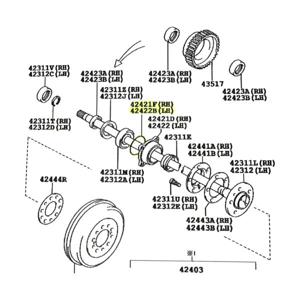 ORING DE PALIER/CAÑONERA HILUX 2009-2023 - Imagen 3