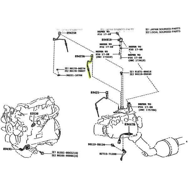 SENSOR TEMPERATURA DE GASES HILUX-SW4 2016-2025 *N2* SPT - Imagen 3