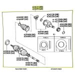 SEMIEJE HILUX-SW4 2005-2015 GSP - Imagen 3