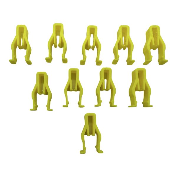 JUEGO X 10 CLIP DE TABLERO HILUX-SW4 2005-2015 AMARILLO SPT - Imagen 3