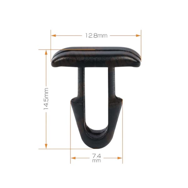 JUEGO X 10 CLIP DE BURLETE CAPOT/TOMA  HILUX - COROLLA Taiwan - Imagen 3
