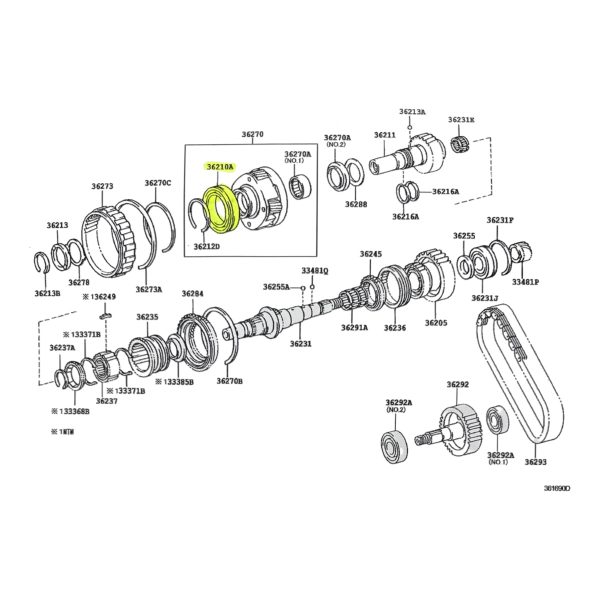 RODAMIENTO EJE  CAJA TRANS  HILUX-SW4  1997-2011 B75-55NX - Imagen 3