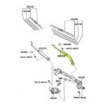 BRAZO LIMPIAPARABRISA HILUX-SW4 2016-2024 IZQUIERDO ORIGINAL - Imagen 3