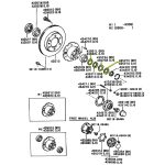 KIT TUERCA/SEGURO/ARANDELA PUNTA DE EJE HILUX 1992-2004 3L4X4 5L SPT - Imagen 3