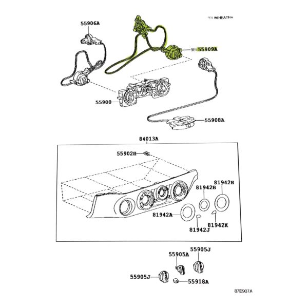 CABLE CONTROL AIRE-CALEFACCION HILUX 2016-2023 DERECHO REVO - Imagen 4