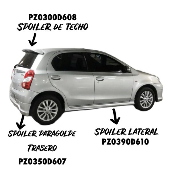 KIT TRD COMPLETO DEPORTIVO ETIOS 2013-2016 ORIGINAL - Imagen 3