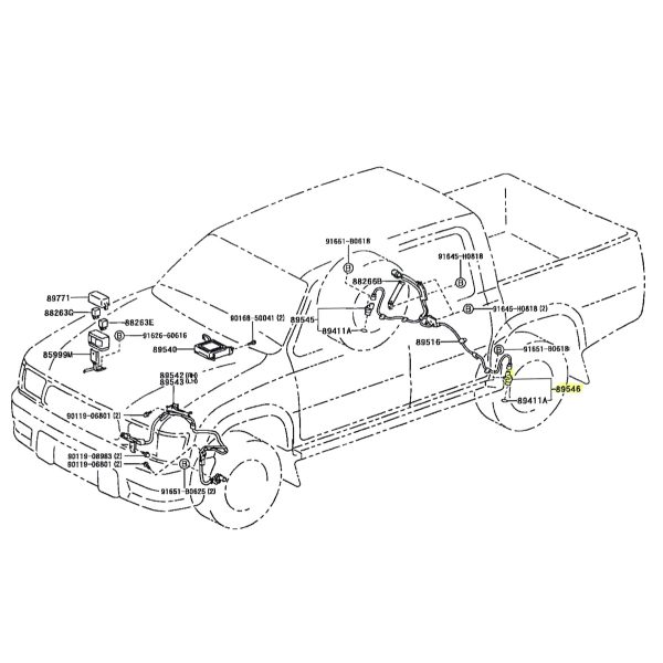 SENSOR DE ABS TRASERO HILUX-SW4 2005-2012 IZQUIERDO SIN CABLE VIGO TOYAKO - Imagen 4