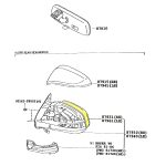 VIDRIO ESPEJO HILUX 2016-2022/ COROLLA CROSS 2021-2025- IZQUIERDO SIN DESEMPAÃ‘ADOR REVO Original - Imagen 2