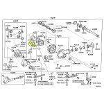 MOTOR ACTUADOR VACIO DIFERENCIAL DEL  HILUX-SW4 2005-2023 VIGO - REVO AISIN - Imagen 4