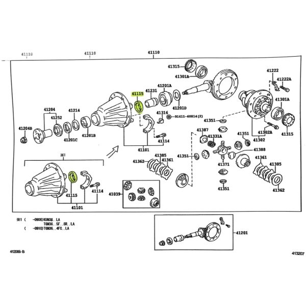 ARANDELA DIFERENCIAL HILUX-SW4 2005-2015 1KD-/2KD - Imagen 4